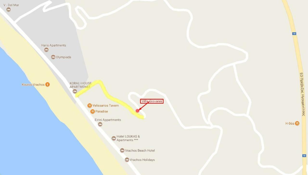 Villa Giovanni Paralia Vrachou Eksteriør billede